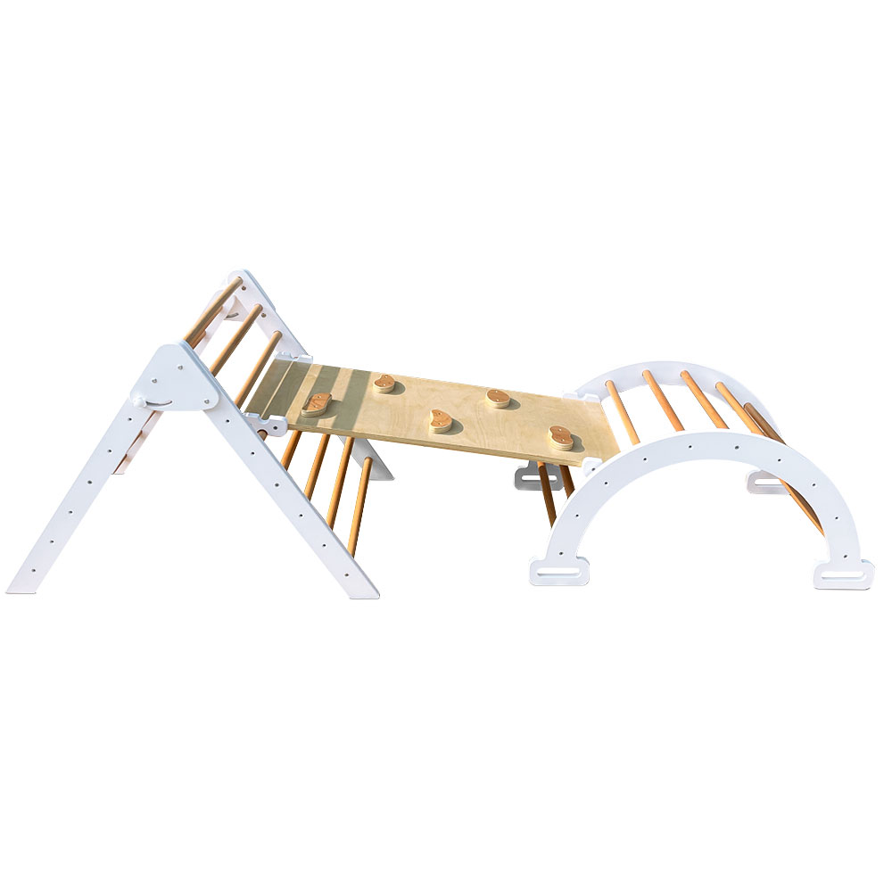 Juguete Montessori 3 en 1 de Madera – Escalada Arco Resbalín