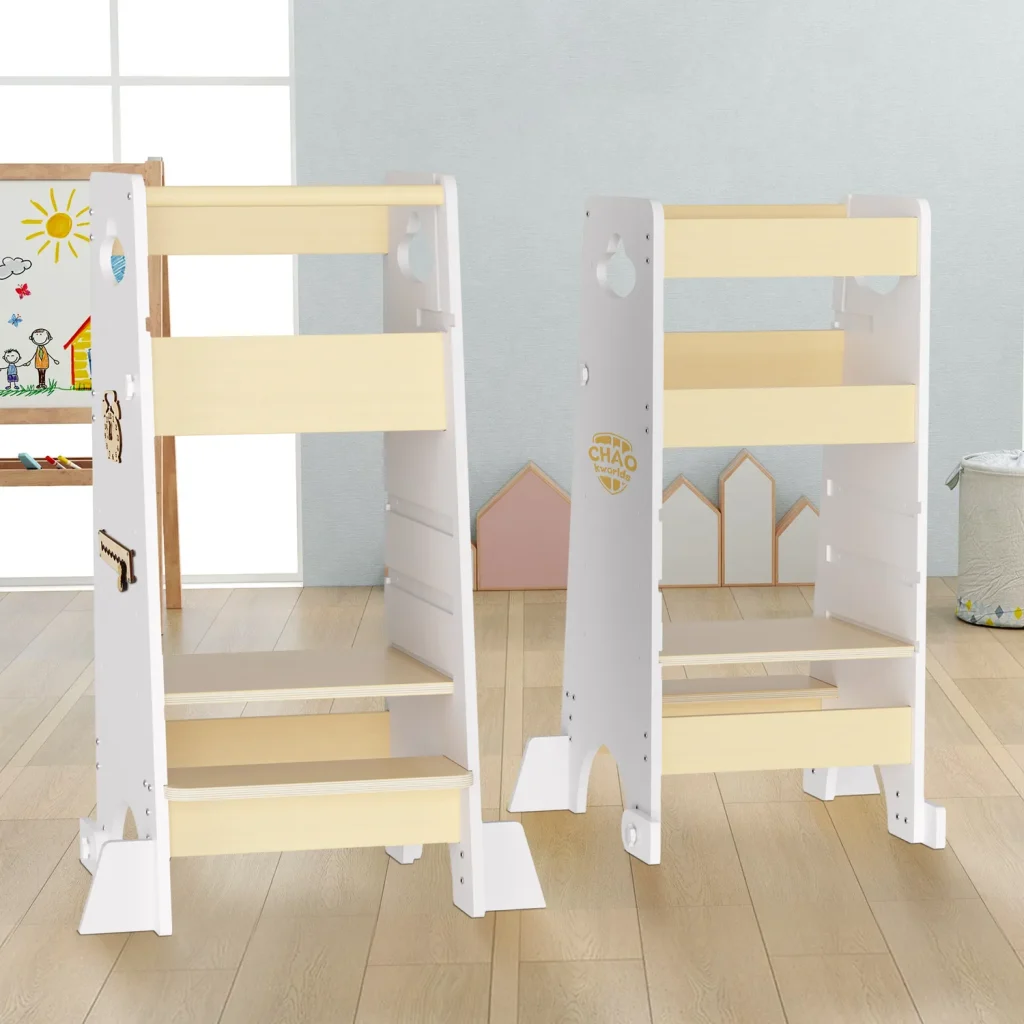 Torre de Aprendizaje para Niños Montessori de Madera