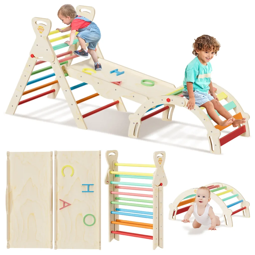 Centro de Juego Montessori Escalada Arco Resbalín para Niños